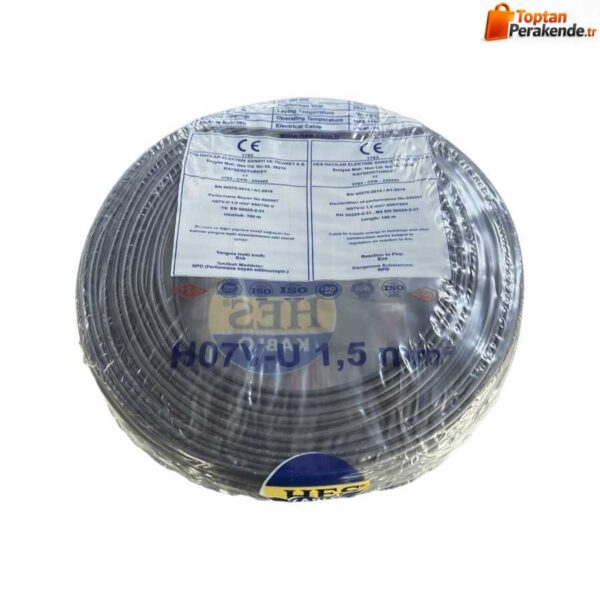 Hes Nya Kablo 1,5 mm² Siyah ( H07v-U )